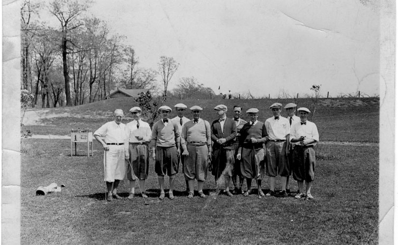 Vintage shot of Golf players
