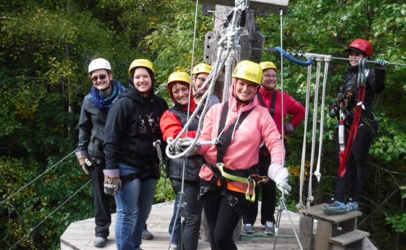 Ziplining at the Red Crown Lodge